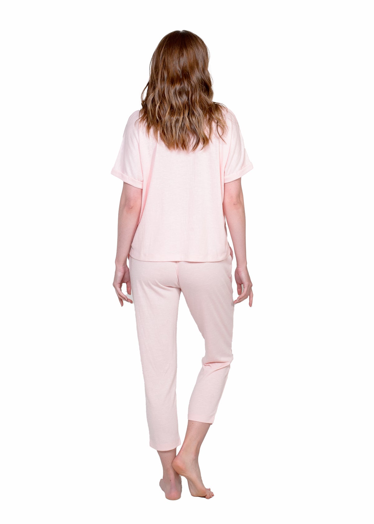 BUTTON FRONT TOP & TAPERED PANT SET