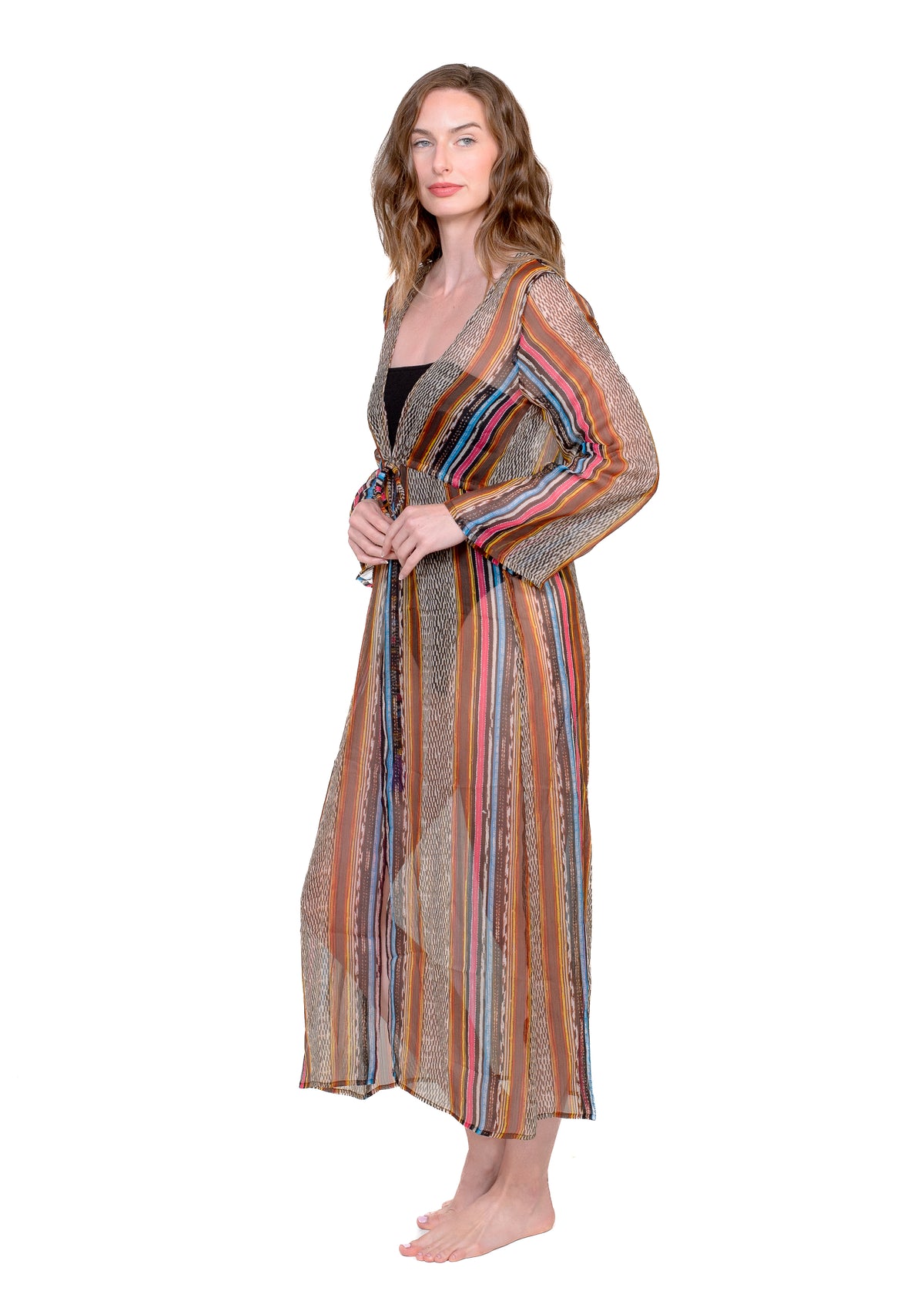 CHIFFON MAXI COVER UP