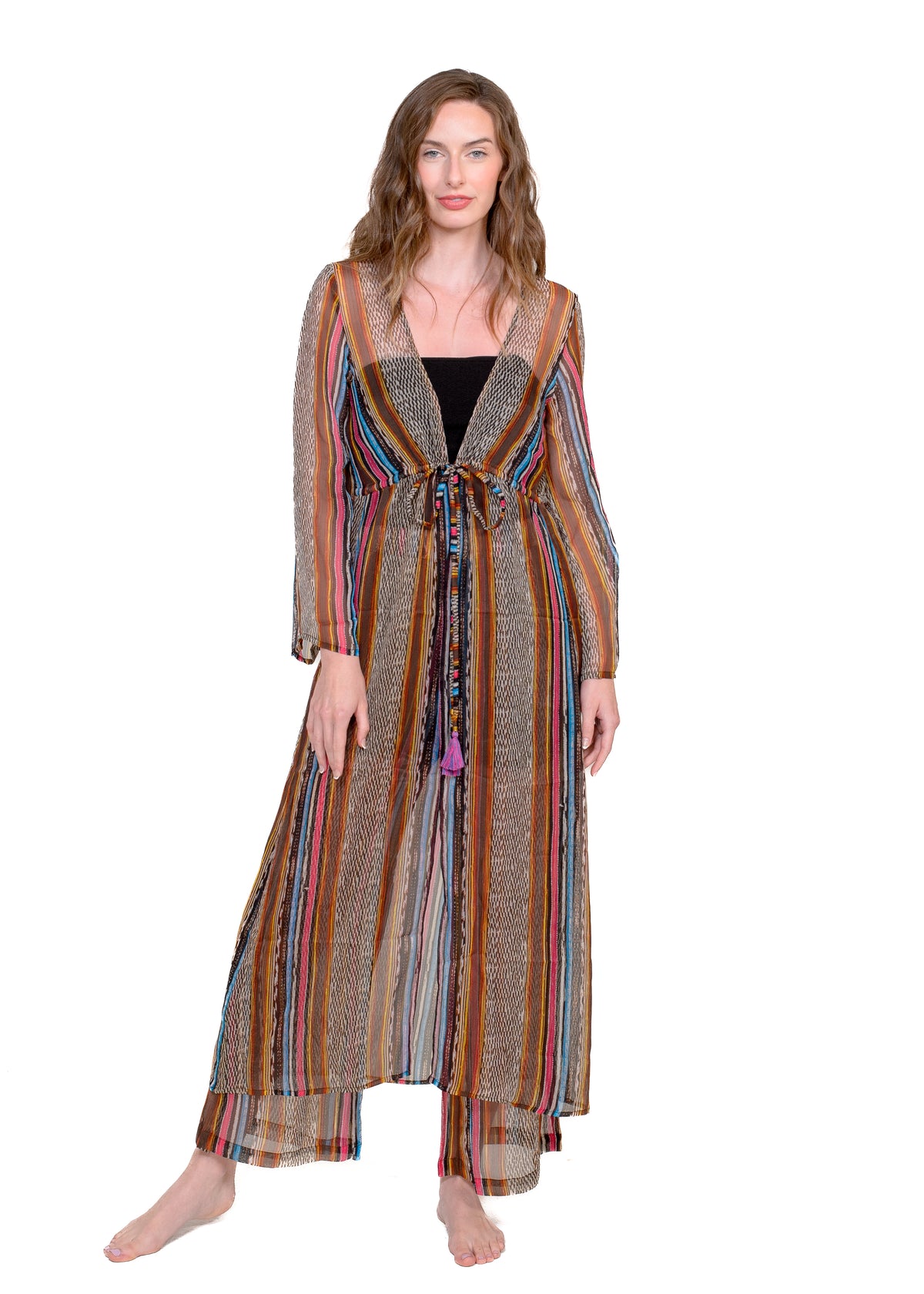 CHIFFON MAXI COVER UP