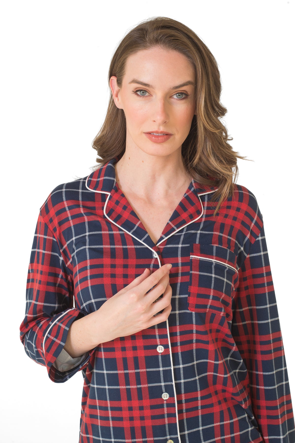 NOTCH COLLAR TOP & JOGGER PAJAMA GIFT SET