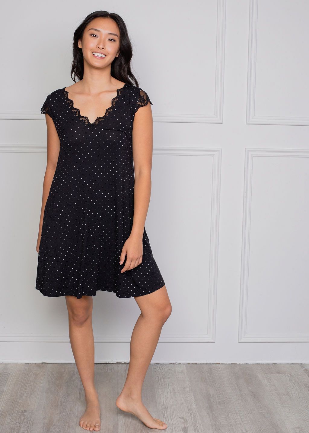 Black sleep dress online